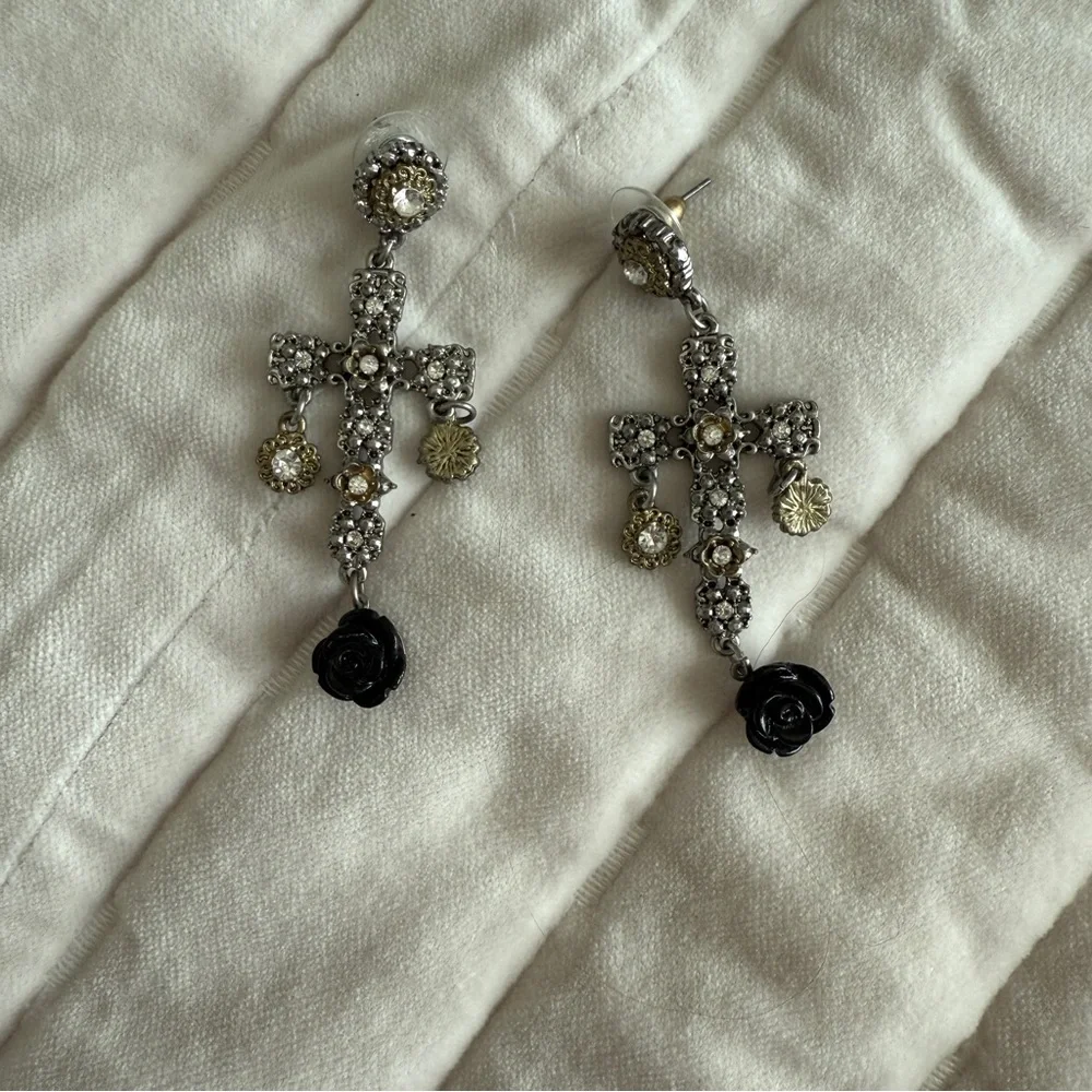 Bundle of 5 pairs of earrings custom jewelry silver gold dangle studs pierced